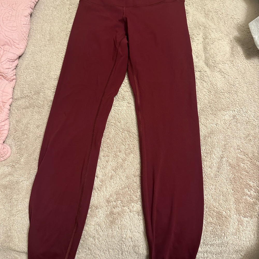 Lululemon Athletica Red Leggings for Active Comfort